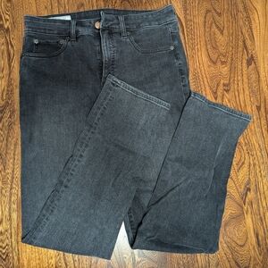 Gap dark grey Classic Straight high rise jeans - 30/10 short